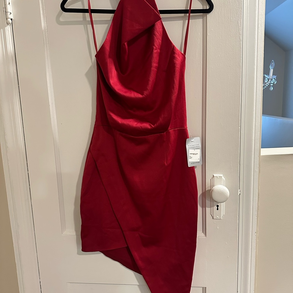 Elliatt Asymmetrical Red Dress